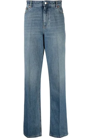 VALENTINO GARAVANI Logo-patch straight-leg jeans