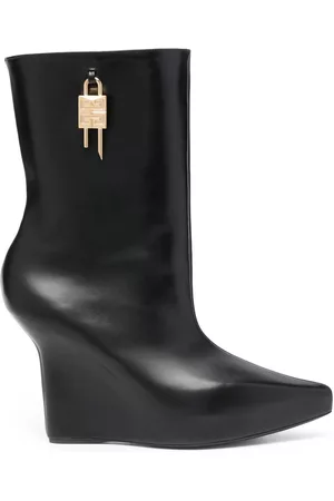 Givenchy Women Heeled Boots - 120mm padlock wedge boots