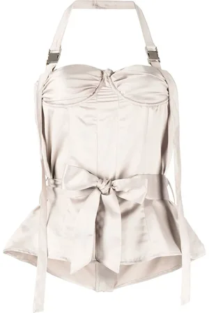 Rokh Bustier-detail halterneck top