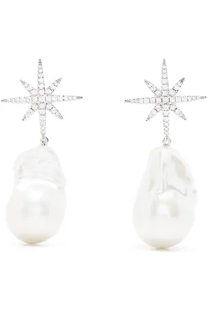 APM Monaco M??t??orites pearl-embellished drop earrings