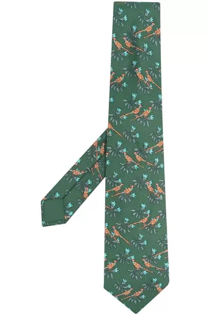 Hermès 2000s pre-owned floral-print silk tie