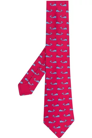 Hermès 2000s pre-owned whale-print silk tie