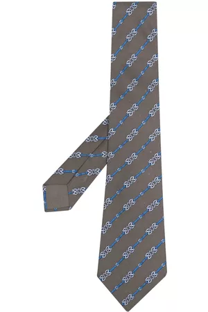 Hermès 2000s pre-owned belt-print silk tie