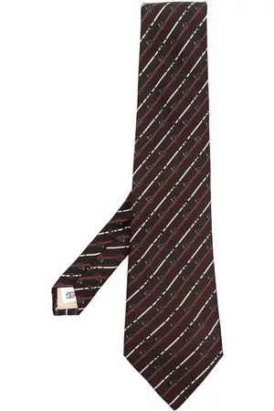 Gucci 1980s graphic-print silk tie