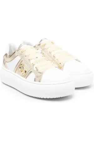 Twin-Set Logo-plaque leather sneakers