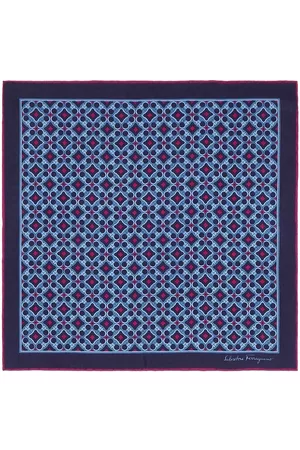 Salvatore Ferragamo Gancini-print pocket square