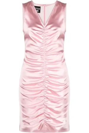 Moschino Ruched V-neck mini dress