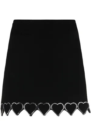 Mach & Mach Heart-embellished miniskirt