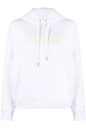 Lanvin Embroidered-logo cotton hoodie