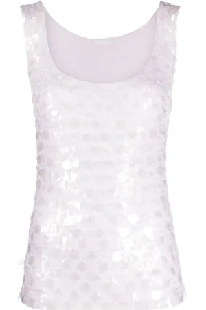 P.A.R.O.S.H. Sequin-embellished tank top