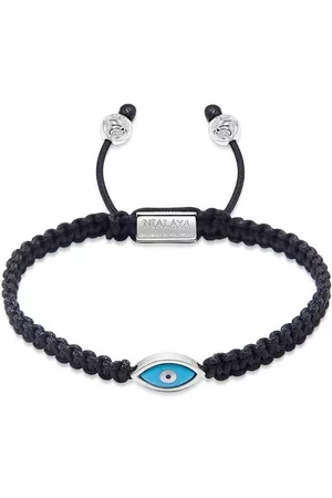 Nialaya Evil eye-charm braided bracelet