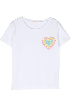 Billieblush Crochet-heart short-sleeve T-shirt