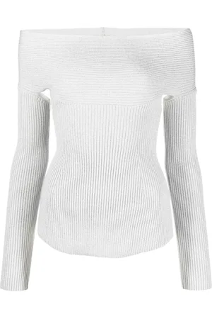 Khaite Salma off-shoulder ribbed top