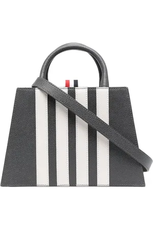 Thom Browne Appliqu??-stripe tote bag
