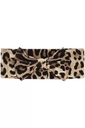 Dolce & Gabbana Leopard-print bow-detail headband