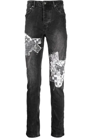 KSUBI Graphic-print skinny jeans
