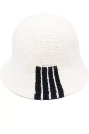 Thom Browne Women Hats - 4-Bar stripe knitted bucket hat