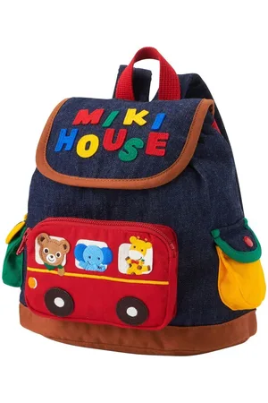 Miki House Appliqué-logo backpack