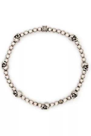 Alexander McQueen Skull-charm beaded bracelet