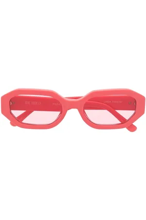 Linda Farrow X The Attico Irene oval-frame sunglasses