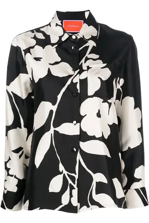 La DoubleJ Boy floral-print silk shirt
