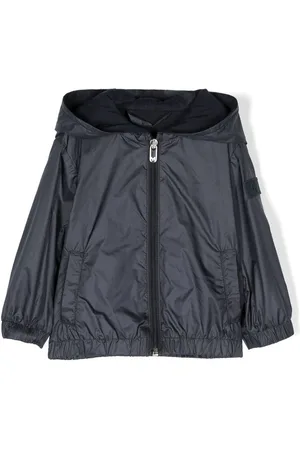Il gufo Logo-patch hooded jacket