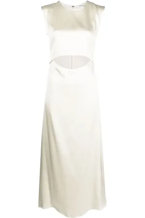 Loulou Studio Copan satin midi dress