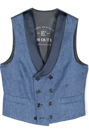 Brunello Cucinelli Double breasted linen/flax waistcoat