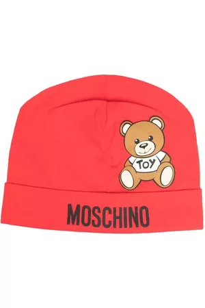 Moschino Hats - Teddy Bear-print cotton hat