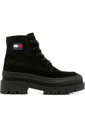 Tommy Hilfiger 40mm logo-patch lace-up boots