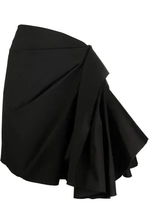 Rick Owens Draped cotton mini skirt