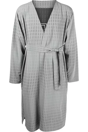 Off-Duty Ellis logo-print robe