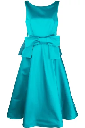 P.A.R.O.S.H. Bow-detail flared midi dress