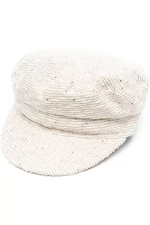 Fabiana Filippi Boys Hats - Sequin-detailed baker boy hat