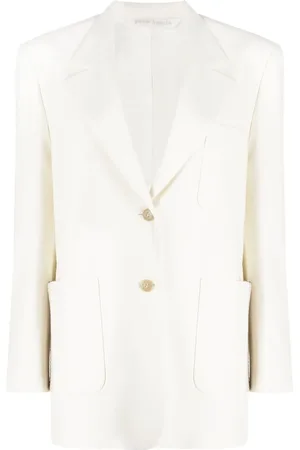 Palm Angels Knitted tape-detail blazer