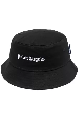 Palm Angels Kids Logo-lettering bucket hat