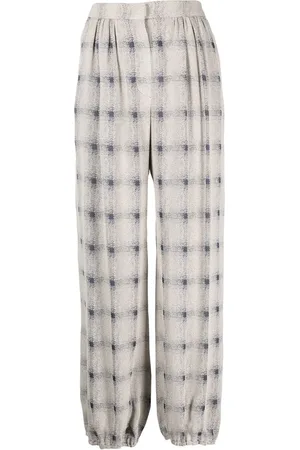 Emporio Armani Abstract-check print trousers