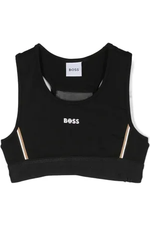 HUGO BOSS Logo-print cropped vest