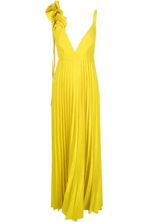 P.A.R.O.S.H. Palmer pleated maxi dress