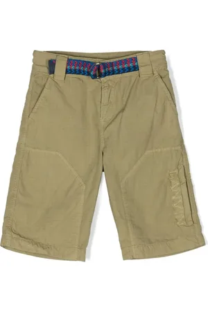 Lanvin Logo-embroidered chino shorts