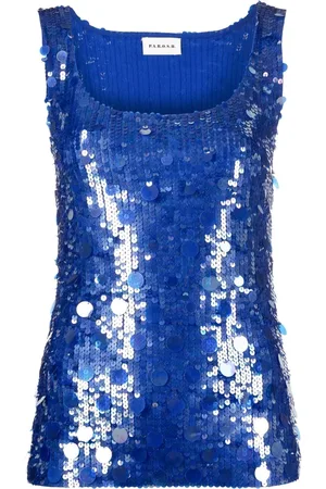 P.A.R.O.S.H. Sequin-embellished tank top