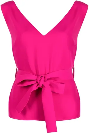 P.A.R.O.S.H. Tie-waist sleeveless blouse