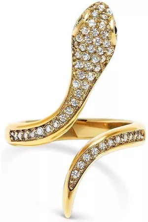 Nialaya Women Rings - Crystal-embellished snake ring