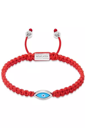 Nialaya Women Bracelets & Bangles - Evil eye-detail string bracelet