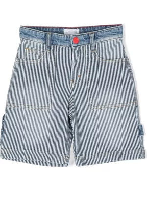 Marc Jacobs Stripe-pattern denim bermuda shorts