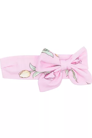 MONNALISA Boys Bow Ties - Floral-print bow headband