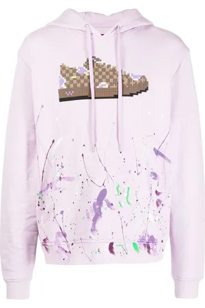 MOSTLY HEARD RARELY SEEN Sneaker-print long-sleeve hoodie