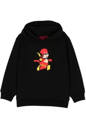 Mostly Heard Rarely Seen 8-Bit Boys Hoodies - Mini Zooom pixelated-print hoodie