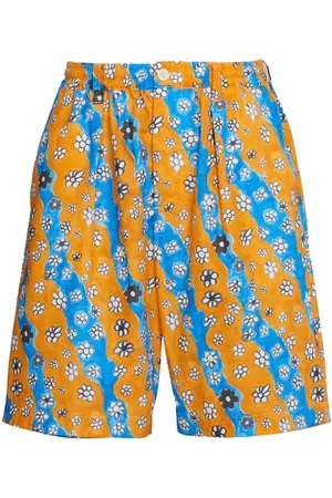 Marni Wave daisy-print shorts