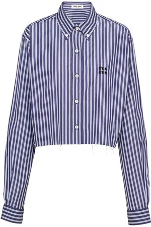 Miu Miu Striped poplin shirt